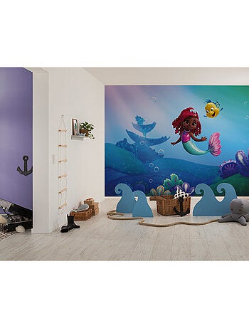Papier peint panoramique - disney ariel junior friends - taille: 400 x 250 cm