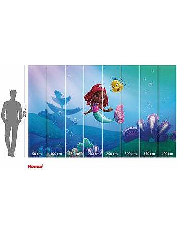 Papier peint panoramique - disney ariel junior friends - taille: 400 x 250 cm