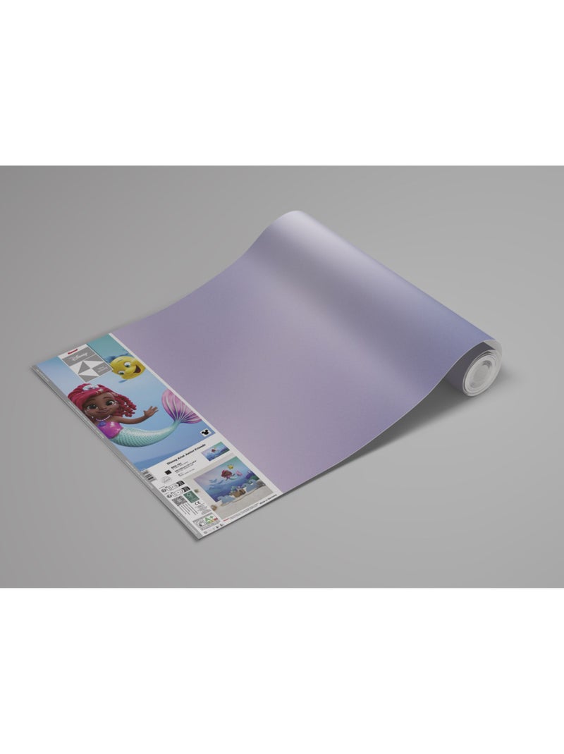 Papier peint panoramique - disney ariel junior friends - taille: 400 x 250 cm Multicolore - Kiabi