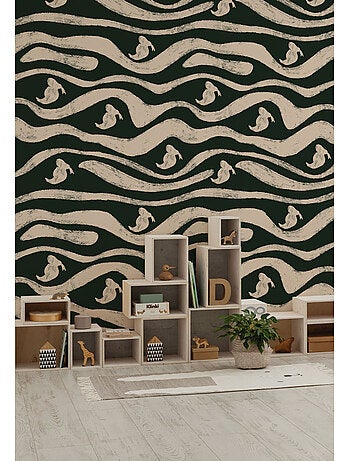 Papier peint panoramique - disney donald duck green waves - taille: 200 x 250 cm