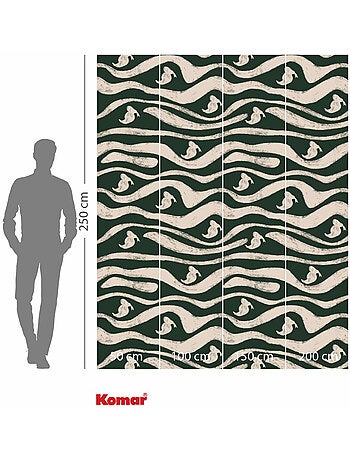 Papier peint panoramique - disney donald duck green waves - taille: 200 x 250 cm