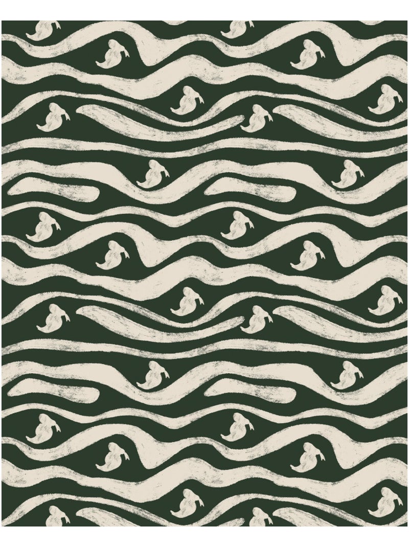 Papier peint panoramique - disney donald duck green waves - taille: 200 x 250 cm Multicolore - Kiabi