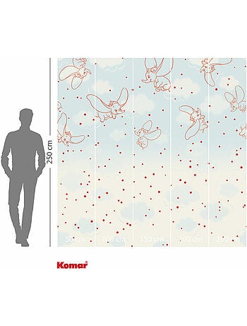 Papier peint panoramique - disney dumbo clouds - taille: 250 x 250 cm