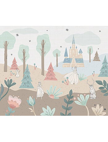 Papier peint panoramique - disney frozen castle playground - taille: 300 x 250 cm