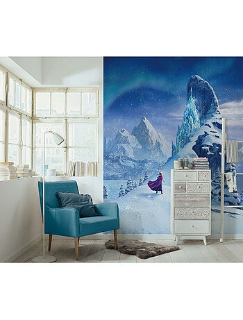 Papier peint panoramique - disney frozen ice castle - taille: 200 x 250 cm