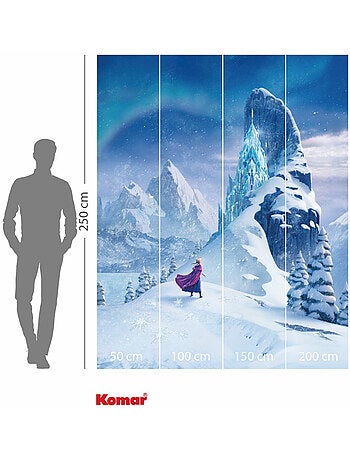 Papier peint panoramique - disney frozen ice castle - taille: 200 x 250 cm