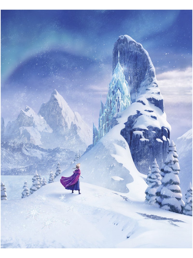 Papier peint panoramique - disney frozen ice castle - taille: 200 x 250 cm Multicolore - Kiabi