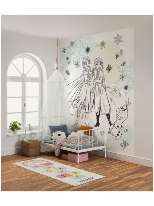Papier peint panoramique - disney frozen sketch sisters - taille: 200 x 250 cm - Kiabi Papier peint panoramique - disney frozen sketch sisters - taille: 200 x 250 cm - Kiabi