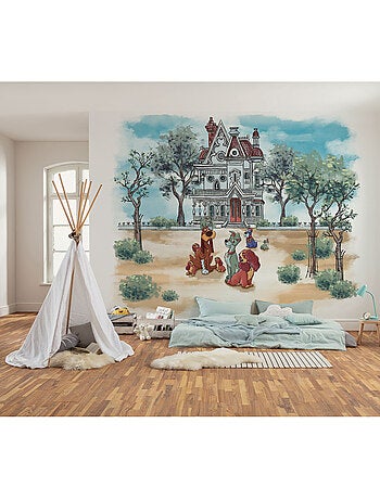 Papier peint panoramique - Disney La Belle et le Clochard Sweet Home - Taille: 300 x 250 cm