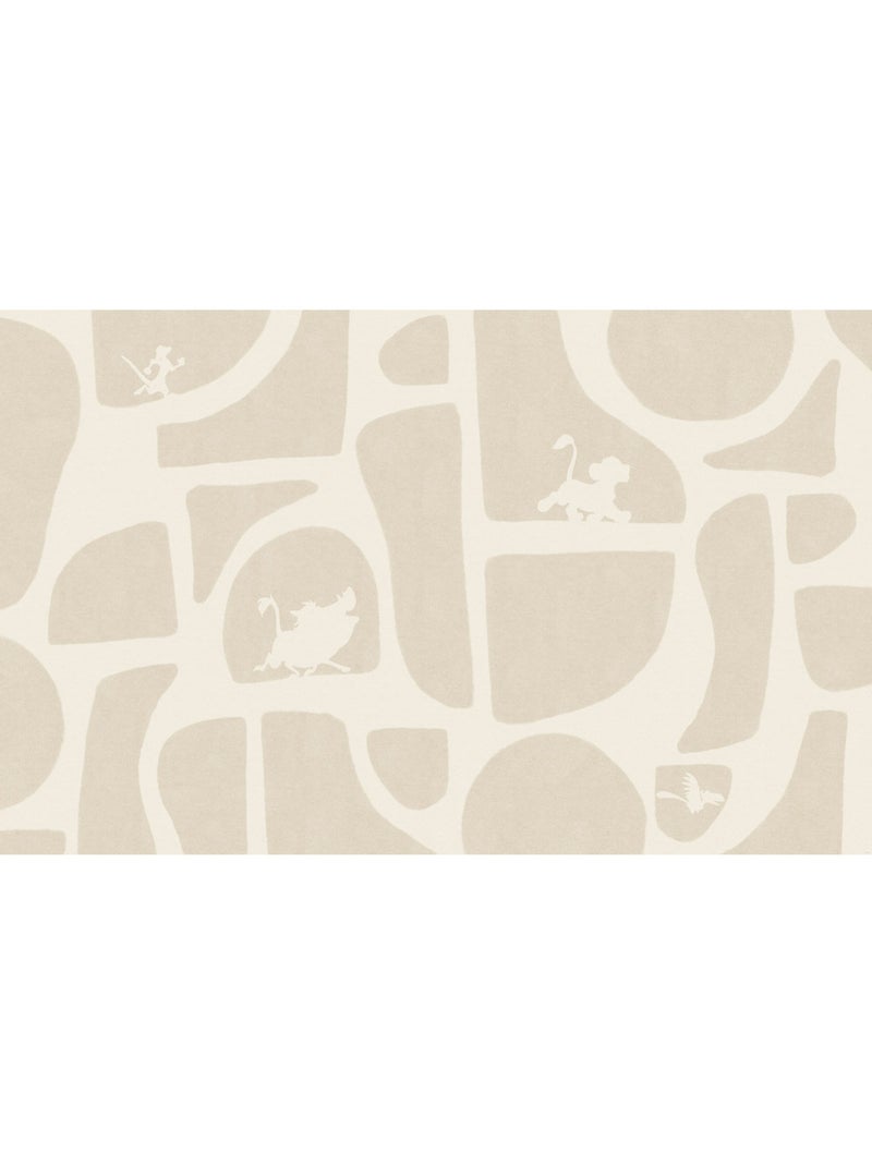 Papier peint panoramique - Disney Le Roi Lion Animals and Shapes - Taille: 400 x 250 cm Multicolore - Kiabi
