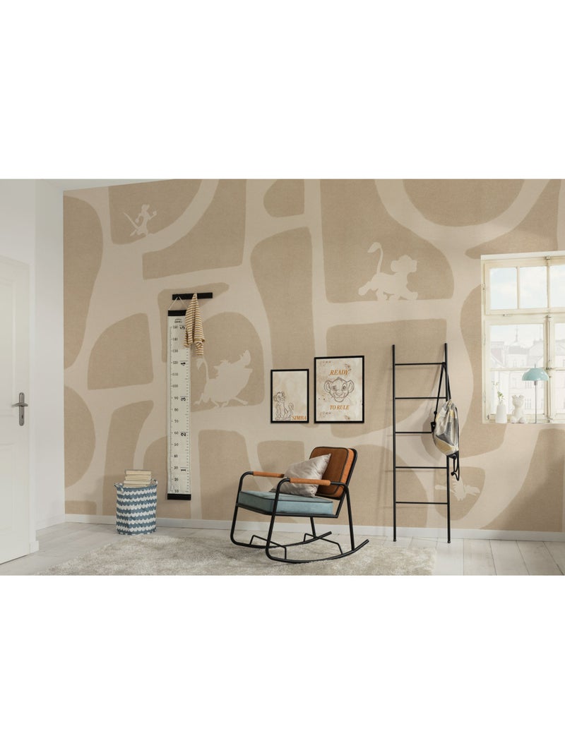 Papier peint panoramique - Disney Le Roi Lion Animals and Shapes - Taille: 400 x 250 cm Multicolore - Kiabi
