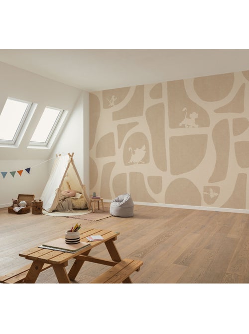 Papier peint panoramique - Disney Le Roi Lion Animals and Shapes - Taille: 400 x 250 cm - Kiabi