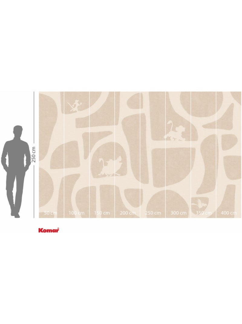 Papier peint panoramique - Disney Le Roi Lion Animals and Shapes - Taille: 400 x 250 cm Multicolore - Kiabi