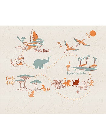 Papier peint panoramique - disney le roi lion circle of life - taille: 300 x 250 cm