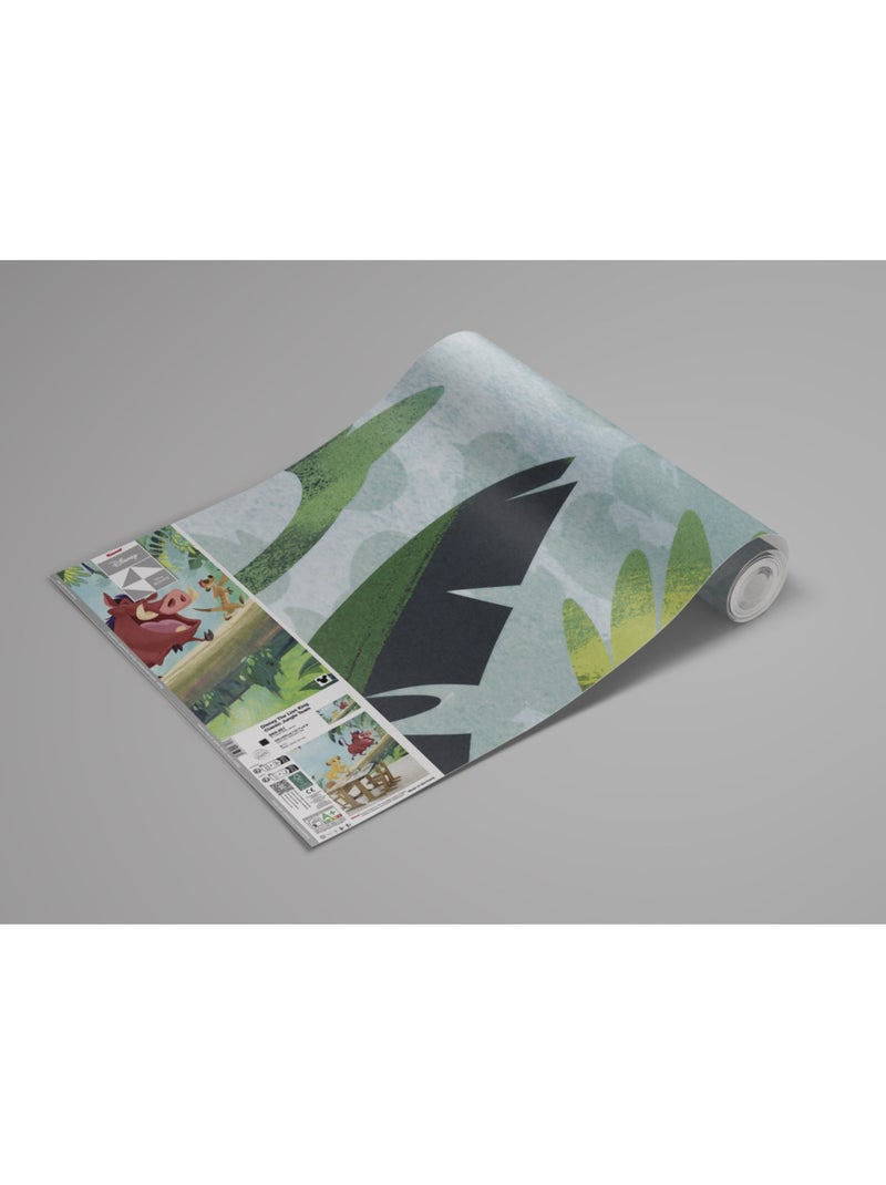 Papier peint panoramique - Disney Le Roi Lion Classic Jungle Team - Taille: 400 x 250 cm Multicolore - Kiabi