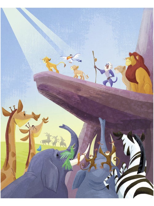 Papier peint panoramique - Disney Le Roi Lion Classic Long Live the King - Taille: 200 x 250 cm - Kiabi