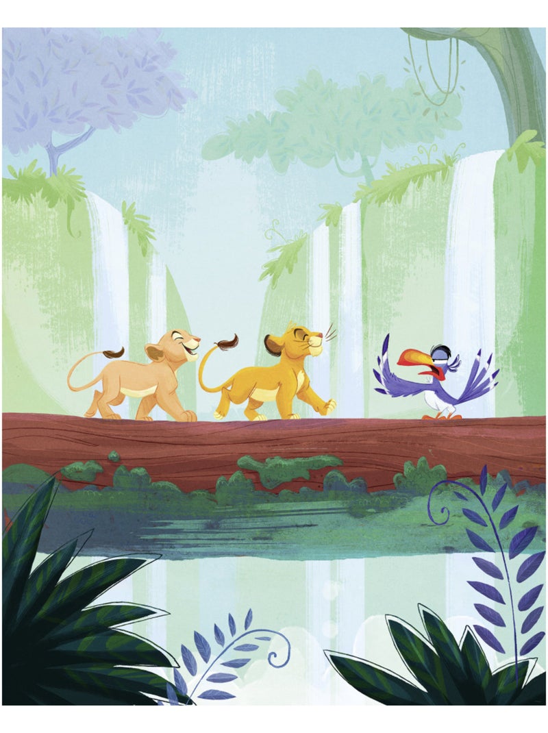Papier peint panoramique - Disney Le Roi Lion Classic Waterfall - Taille: 200 x 250 cm Multicolore - Kiabi