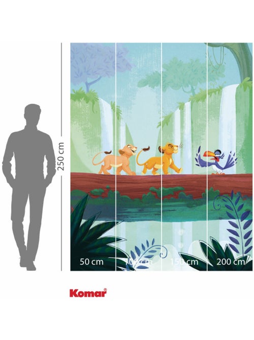 Papier peint panoramique - Disney Le Roi Lion Classic Waterfall - Taille: 200 x 250 cm - Kiabi