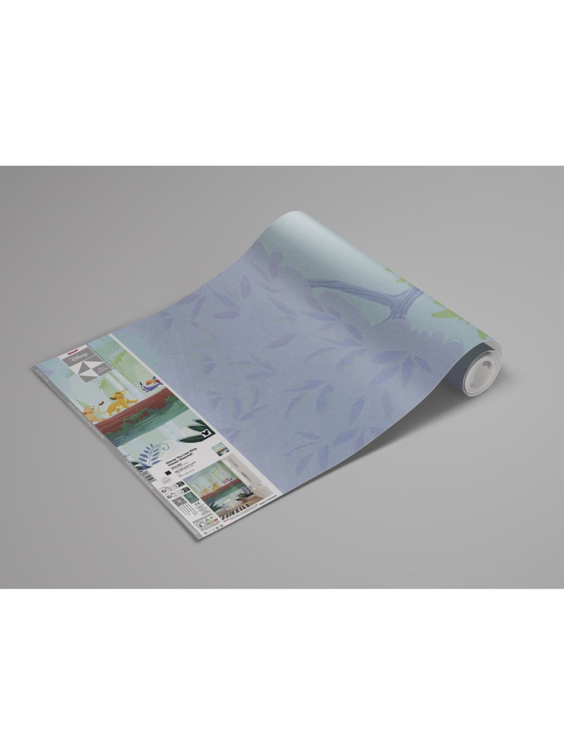 Papier peint panoramique - Disney Le Roi Lion Classic Waterfall - Taille: 200 x 250 cm Multicolore - Kiabi