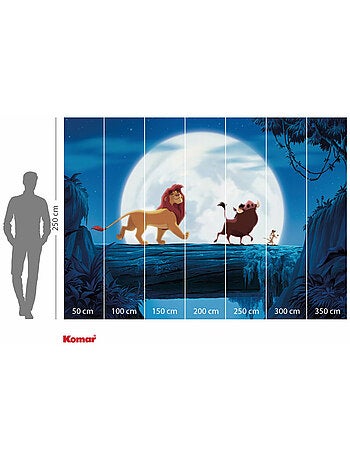 Papier peint panoramique - disney le roi lion full moon walk - taille: 350 x 250 cm