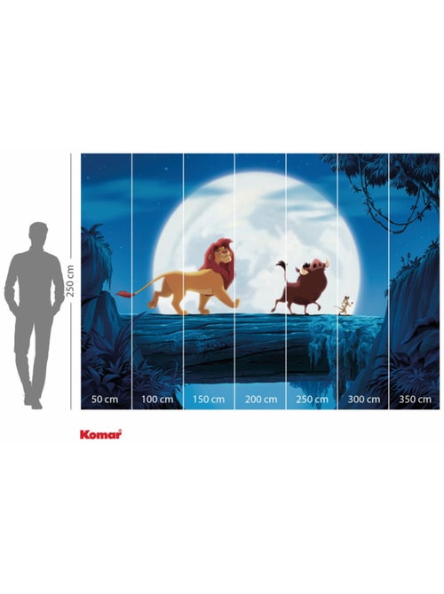 Papier peint panoramique - disney le roi lion full moon walk - taille: 350 x 250 cm - Kiabi Papier peint panoramique - disney le roi lion full moon walk - taille: 350 x 250 cm - Kiabi