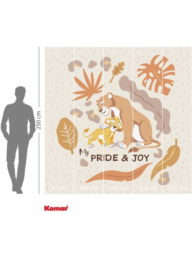 Papier peint panoramique - Disney Le Roi Lion My Pride and Joy - Taille: 250 x 250 cm Multicolore - Kiabi