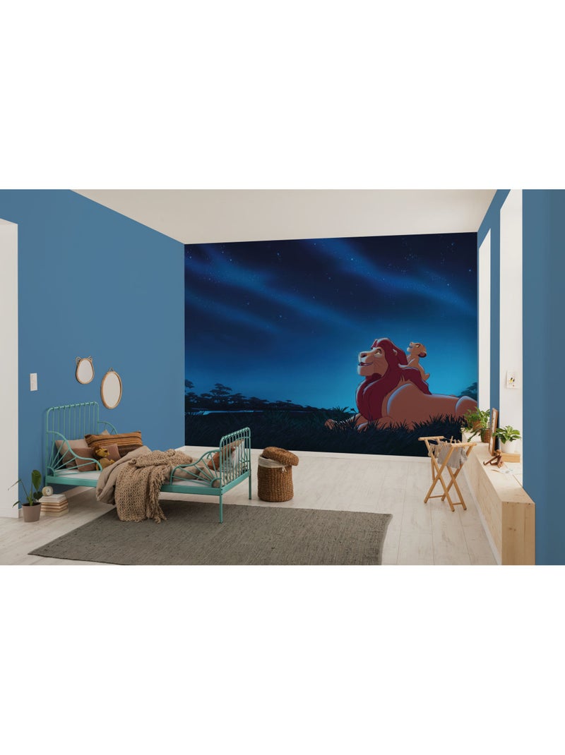 Papier peint panoramique - Disney Le Roi Lion Stargazing - Taille: 350 x 250 cm Multicolore - Kiabi