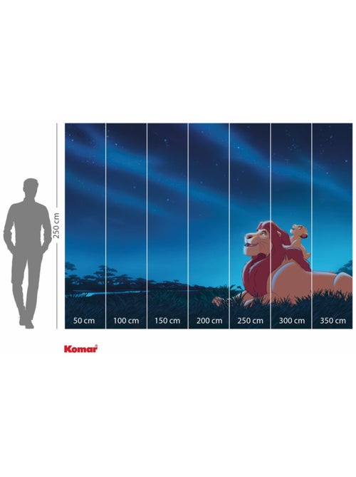 Papier peint panoramique - Disney Le Roi Lion Stargazing - Taille: 350 x 250 cm - Kiabi