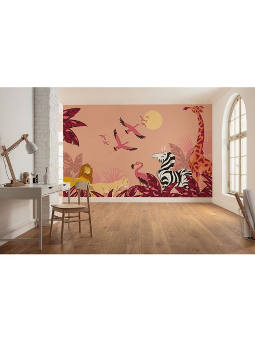 Papier peint panoramique - Disney Le Roi Lion Sunset - Taille: 500 x 250 cm - Kiabi