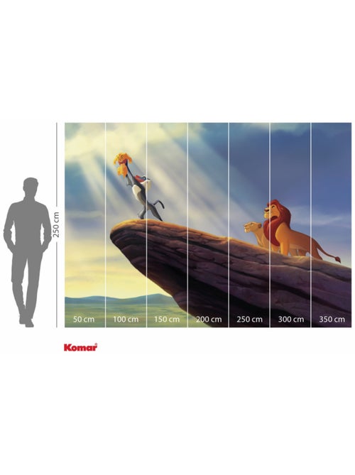 Papier peint panoramique - Disney Le Roi Lion The New King - Taille: 350 x 250 cm - Kiabi