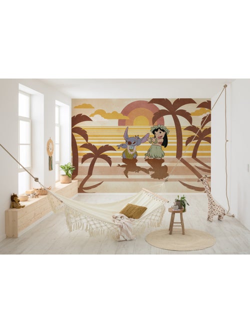 Papier peint panoramique - disney lilo and stitch hula harmony - taille: 350 x 250 cm - Kiabi