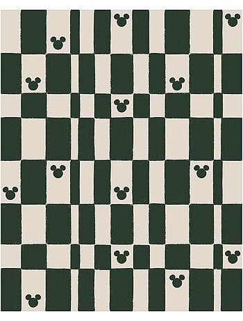 Papier peint panoramique - disney mickey mouse green chess - taille: 200 x 250 cm