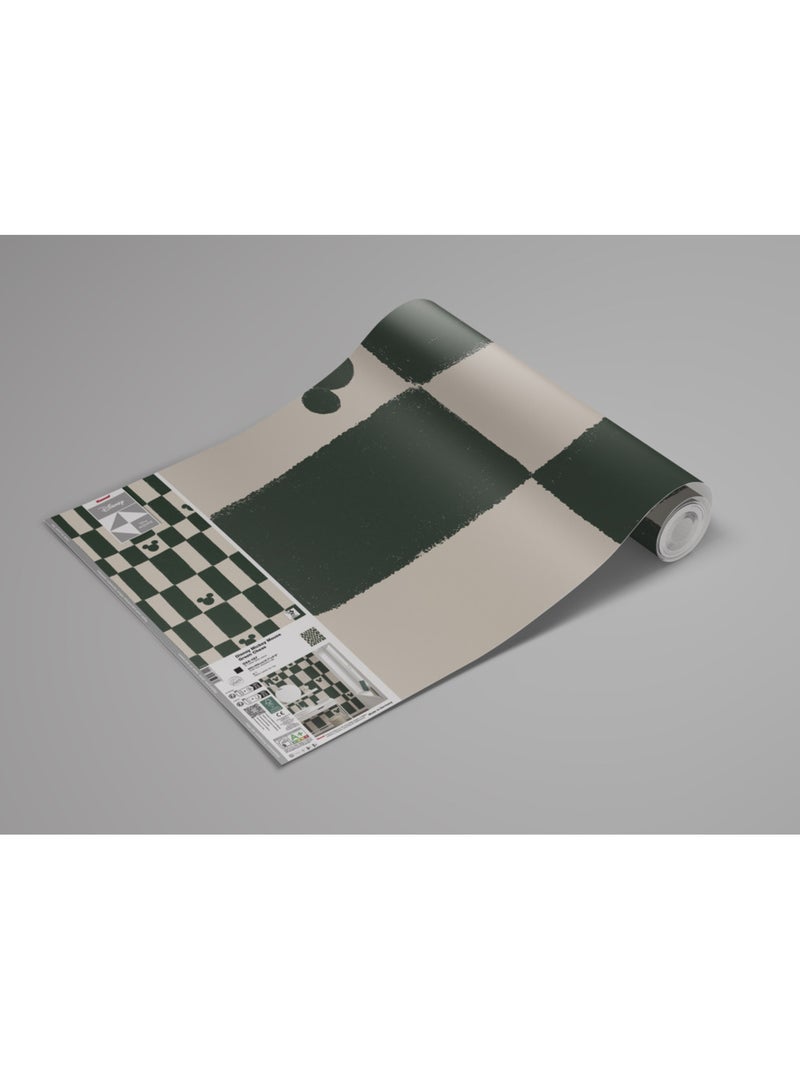 Papier peint panoramique - disney mickey mouse green chess - taille: 200 x 250 cm Multicolore - Kiabi