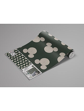 Papier peint panoramique - disney mickey mouse green heads - taille: 200 x 250 cm