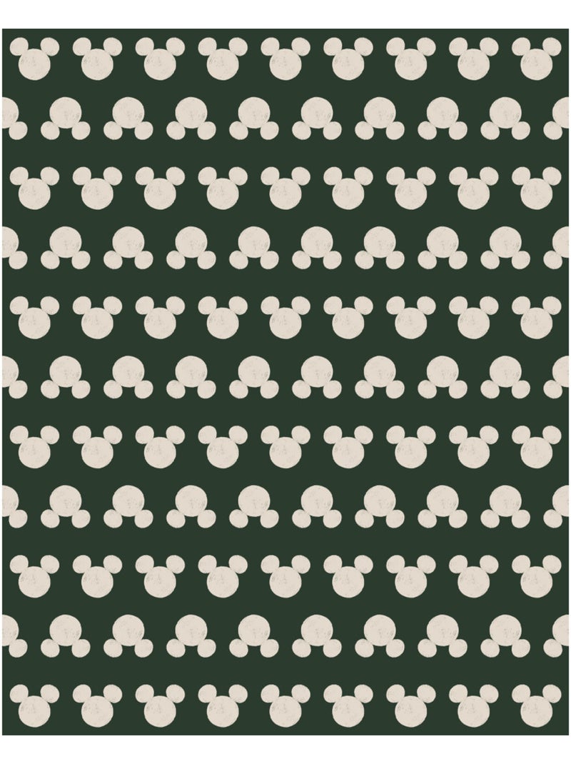 Papier peint panoramique - disney mickey mouse green heads - taille: 200 x 250 cm Multicolore - Kiabi