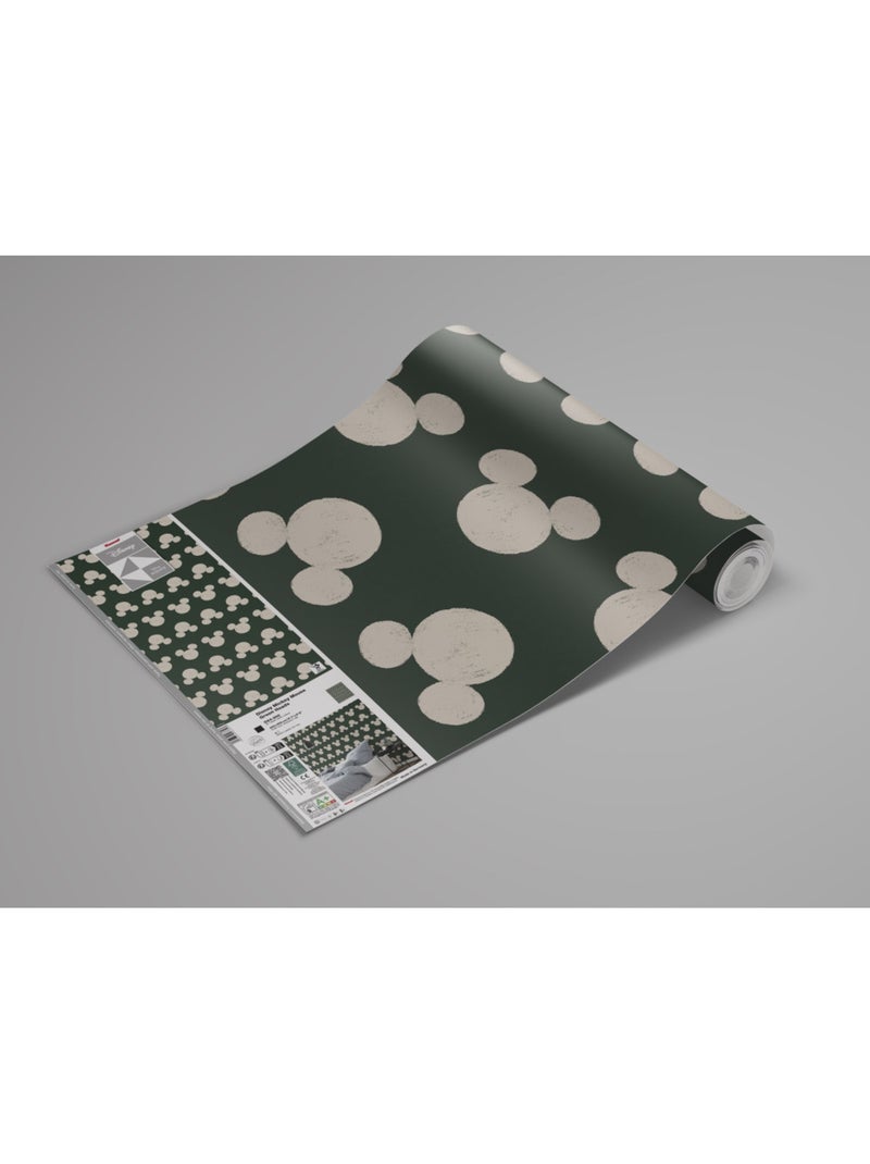 Papier peint panoramique - disney mickey mouse green heads - taille: 200 x 250 cm Multicolore - Kiabi