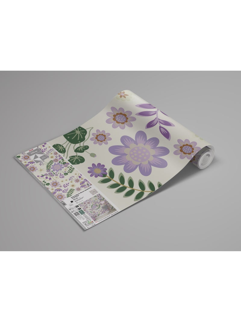 Papier peint panoramique - disney minnie mouse gardening club beige - taille: 250 x 250 cm Multicolore - Kiabi