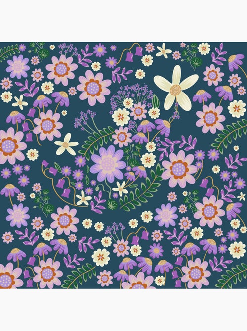 Papier peint panoramique - disney minnie mouse gardening club blue - taille: 250 x 250 cm - Kiabi
