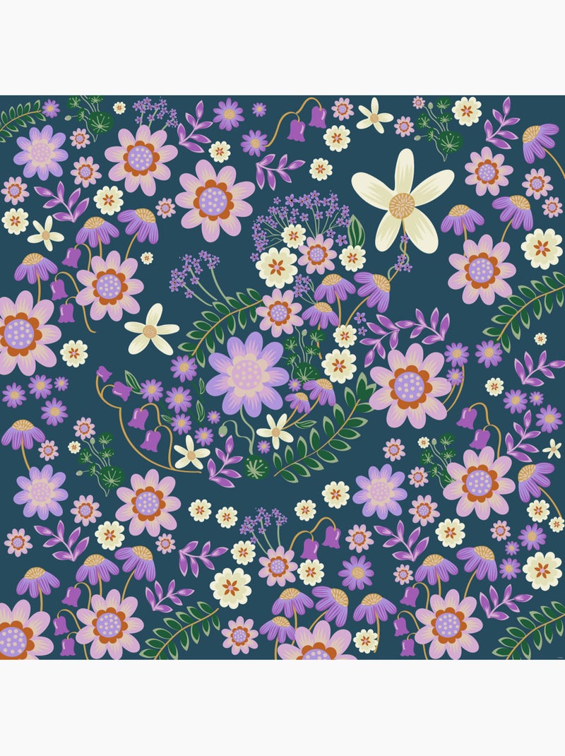 Papier peint panoramique - disney minnie mouse gardening club blue - taille: 250 x 250 cm Multicolore - Kiabi