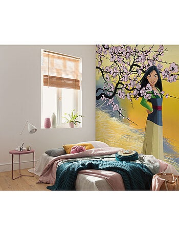 Papier peint panoramique - disney mulan cherry blossoms - taille: 200 x 250 cm