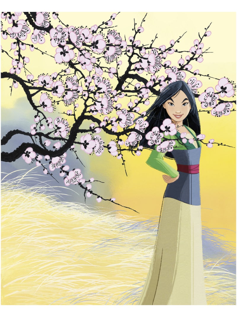 Papier peint panoramique - disney mulan cherry blossoms - taille: 200 x 250 cm Multicolore - Kiabi