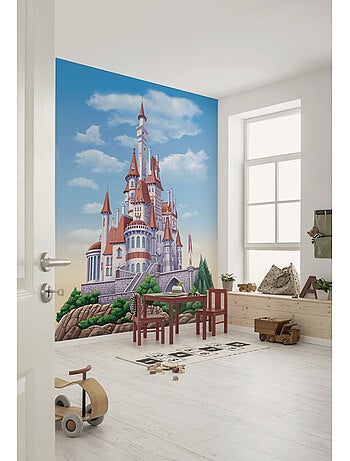 Papier peint panoramique - disney princess belle castle - taille: 200 x 250 cm