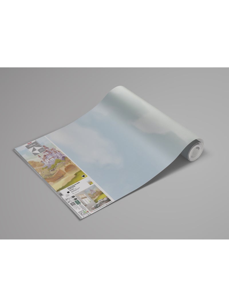 Papier peint panoramique - disney princess belle castle river - taille: 150 x 250 cm Multicolore - Kiabi