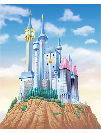Papier peint panoramique - disney princess cinderella castle - taille: 200 x 250 cm