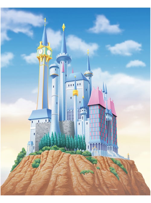 Papier peint panoramique - disney princess cinderella castle - taille: 200 x 250 cm - Kiabi