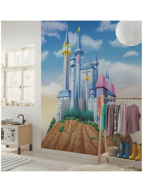 Papier peint panoramique - disney princess cinderella castle - taille: 200 x 250 cm - Kiabi