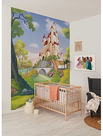 Papier peint panoramique - disney princess snow white castle - taille: 200 x 250 cm