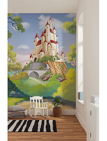 Papier peint panoramique - disney princess snow white castle - taille: 200 x 250 cm