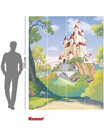 Papier peint panoramique - disney princess snow white castle - taille: 200 x 250 cm