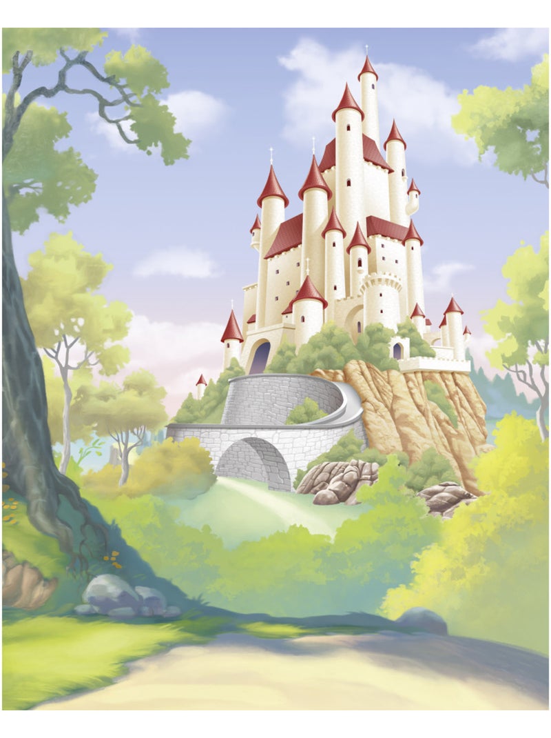 Papier peint panoramique - disney princess snow white castle - taille: 200 x 250 cm Multicolore - Kiabi